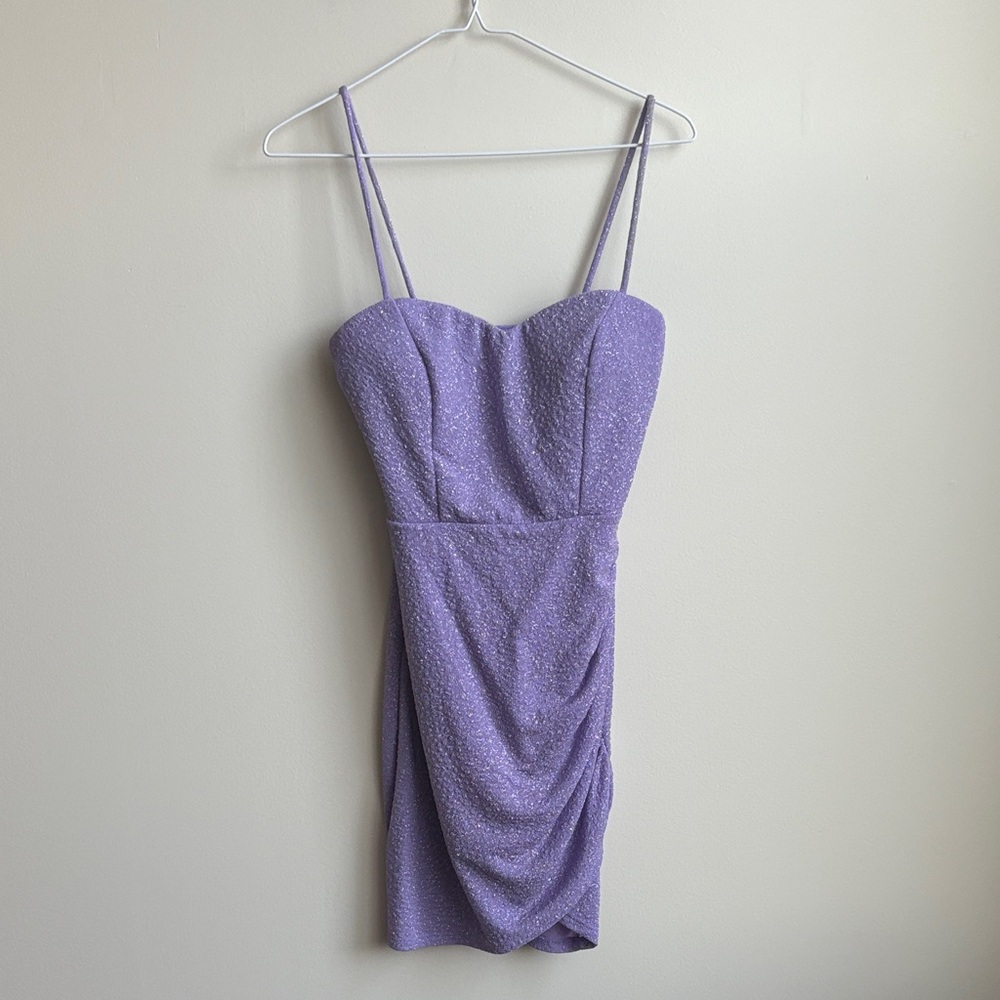 Windsor Purple Sparkly Bodycon Dress